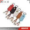 Wholesale keychain cable fast charging PU leather usb cable with micro usb type c_MO4222