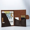 Vintage leather document files and folders crazy horse leather file folder manufacturers A4 document folder with mobile pockets