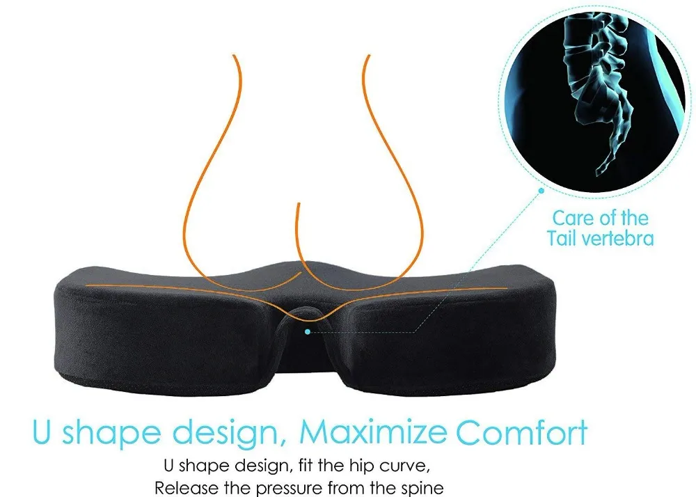 Coccyx Orthopedic Gel Enhanced Memory Foam Cool Gel Seat Cushion Buy Coccyx Orthopedic Seat