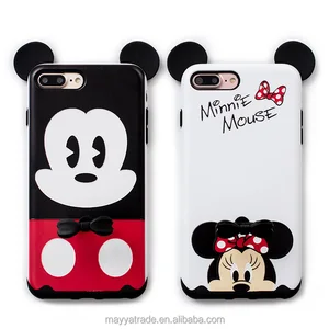Mickey Minnie Ring Holder Phone Case iPhone X 8 Plus