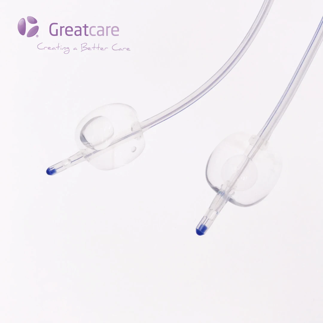 
Greatcare Medical All Silicone 2way Foley Catheter with Plastic valve For Pediatric 