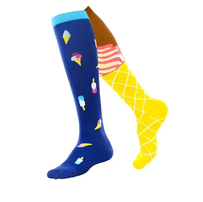 Custom Ski Ladies Sports Socks Non-Slip Flight Girls Football Socks Compression Stockings Sports