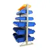 Effective 52 plastic storage bins rail hang picking rack