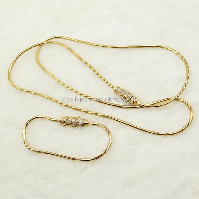 

IN STOCK hip hop Snake stainless steel mens chain necklace