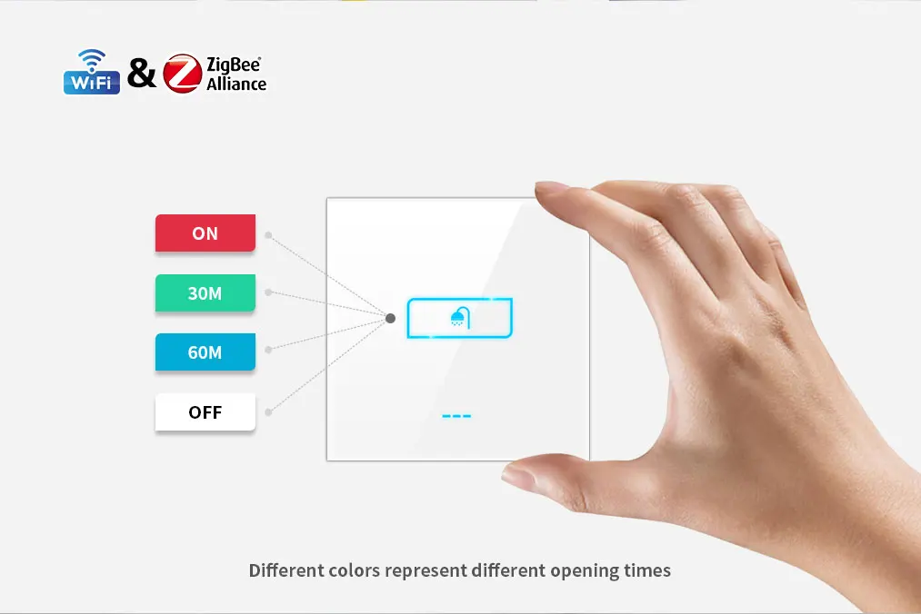 Israel 8 group timer boiler switch wifi Lanbon smart home zigbee switch support google home