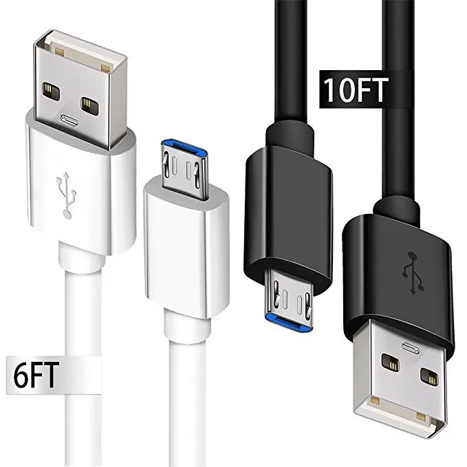 Micro USB charging cable, Android phone Fast charger cord with Extra Long length for Samsung Galaxy S7 Edge/S7