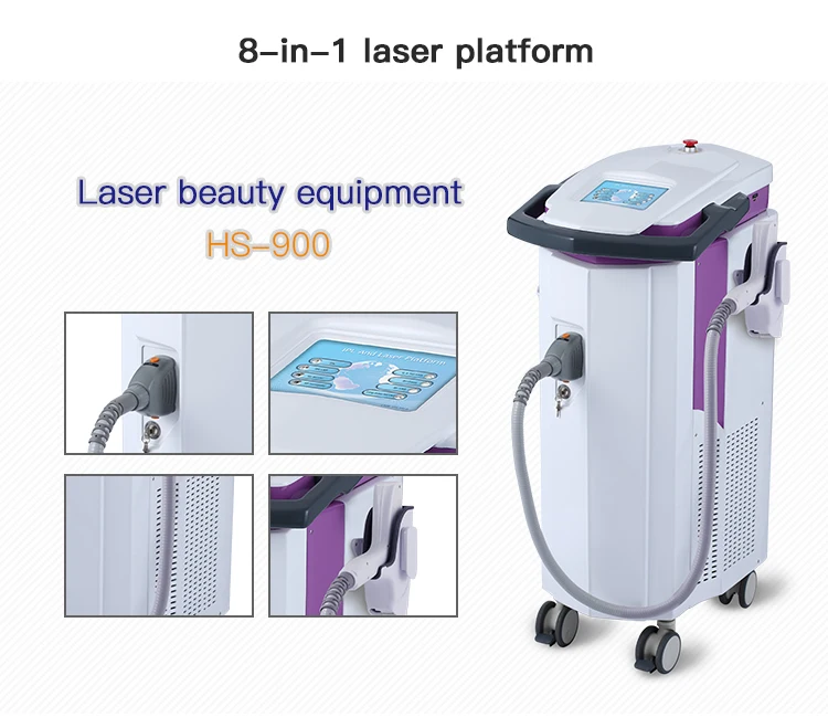 IPL RF and laser platform long pulse nd yag hair removal 