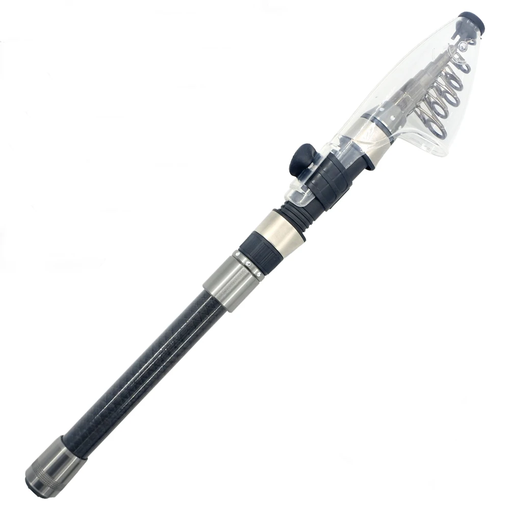 

Fishing Combo High Carbon Fiber Spinning Telescopic Fishing Rod, Black