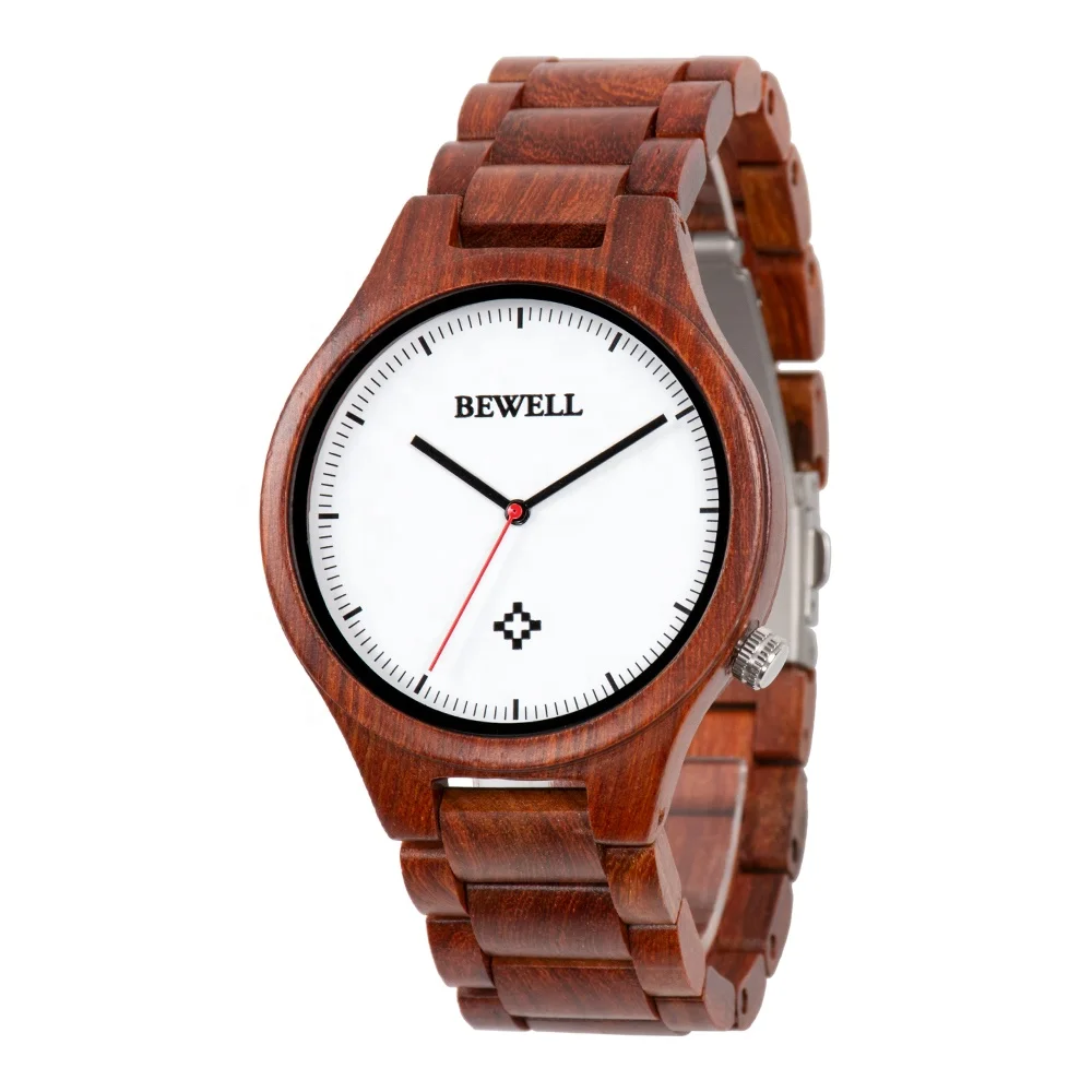 

Creative your own watch brand wooden material men watch automatic date fashion wooden watch men with case