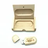 Hot Sale Wooden USB + Box Wooden USB Memory 8GB 16GB 32GB USB Flash Drive Memory Stick LOGO Customer Wedding Gift