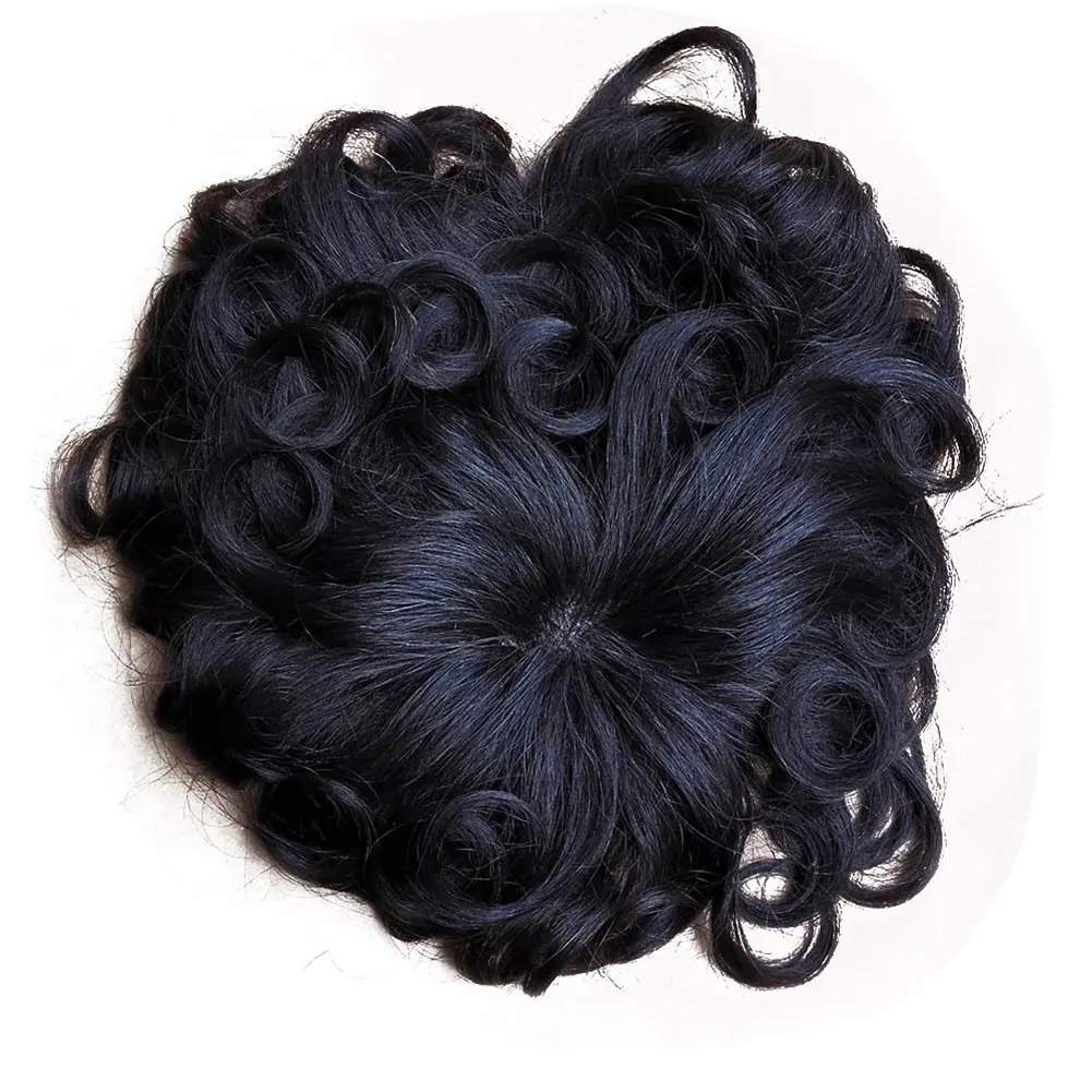 Buy Remeehi Natural Curly Hand Made Tied Human Hair Toppers For