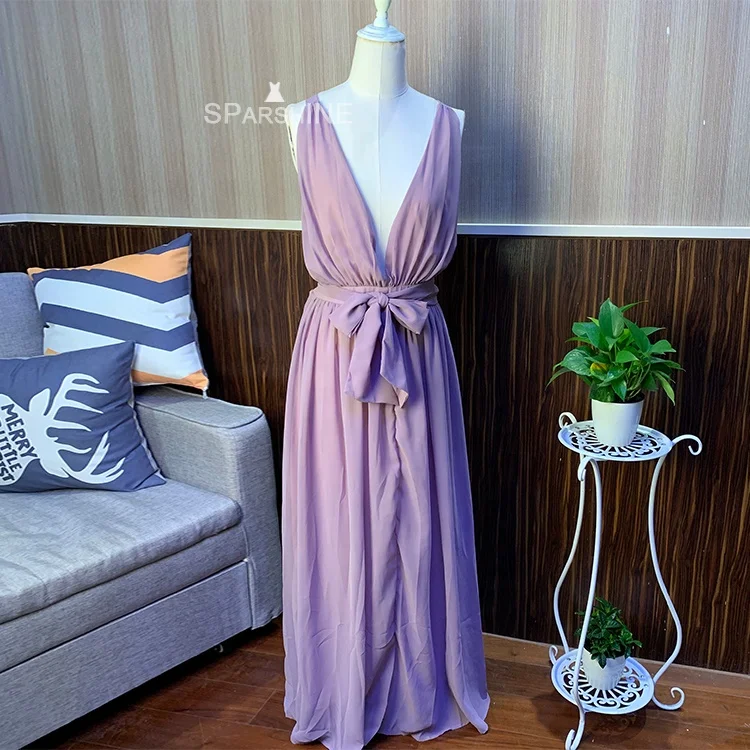 

2019 Sparshine Women Chiffon Bohemian Dress Plus Size Solid Color Elegant Vintage Long Beach Dress Boho Party Sexy Dress, Pink