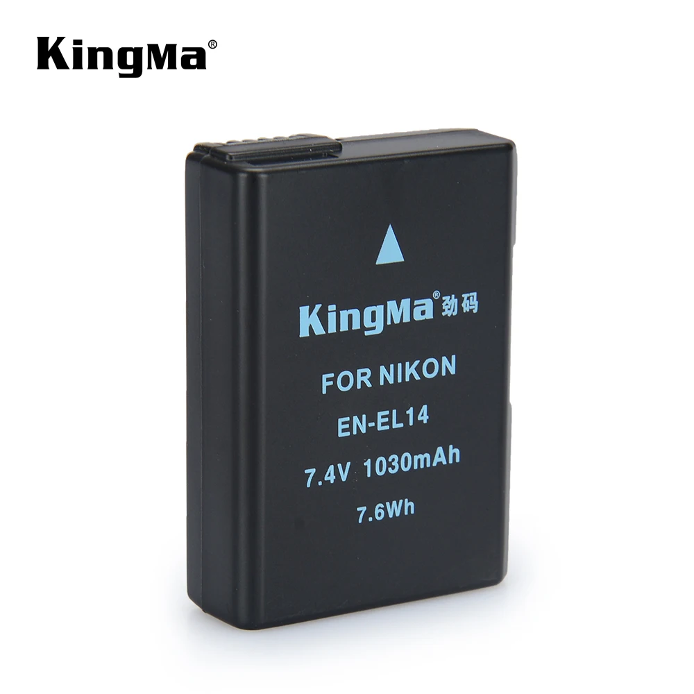 

KingMa Digital Camera battery EN-EL14 EN-EL14A for Nikon D3100/D3200/D3400/P7000/D5100/D5600/P7100/P7700, Black