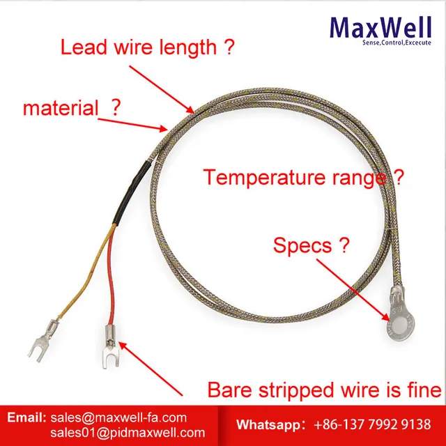 K Type Thermocouple Connector Sonde K Pt100 Table Buy K Type