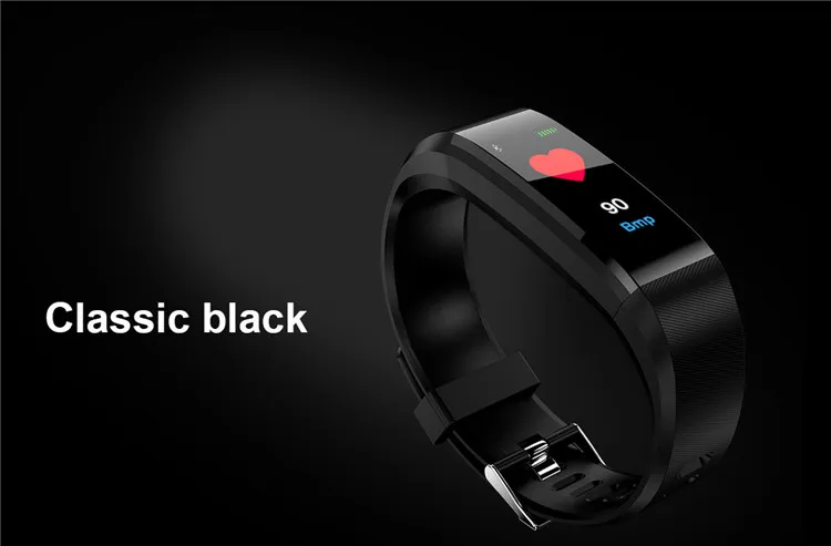 HOT Sale 115plus smartwatch Heart Rate Monitor Pedometer Fitness Tracker watch band smart bracelet 115plus