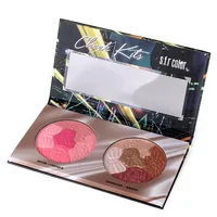 

Bow stereo V face 10 color repair capacity powder shadow nose silhouette Makeup Blusher Highlighter