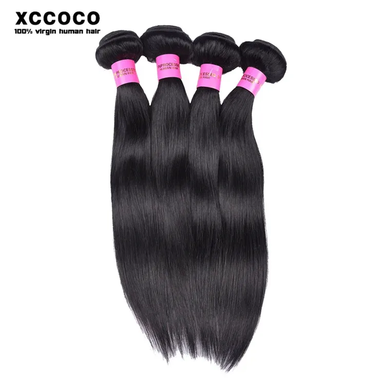 

Wholesale Color 1# Brazilian Straight Crochet Braids With Human Hair Extension