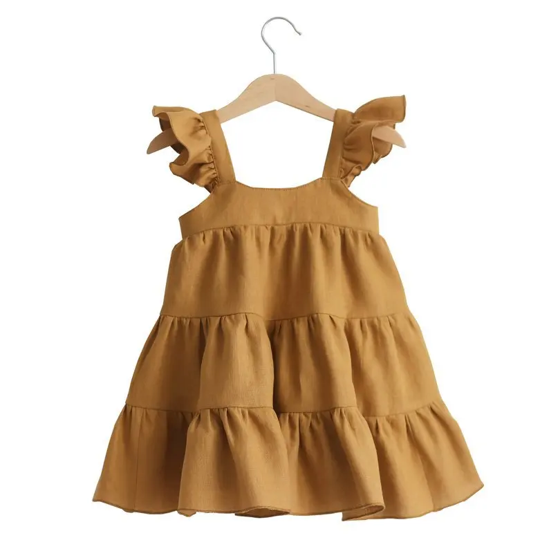 

New Arrival Style Sleeveless Baby Girl Dresses Fancy Pretty Cute 2Years Kids Dress, As shows