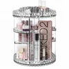 Wholesale Diamond Transparent Clear 7 Layers Adjustable 360 Degree Rotating Acrylic Makeup Cosmetic Organizer Storage