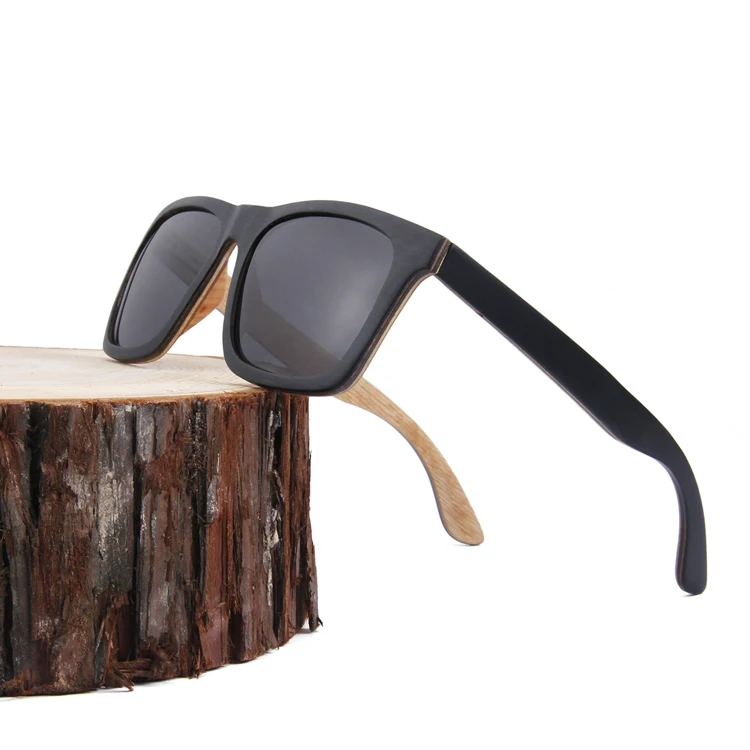 

two-color wooden shades sunglasses womens wood eyewear