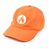 Custom unstructured 6 panel strap back embroidered dad hats baseball cap