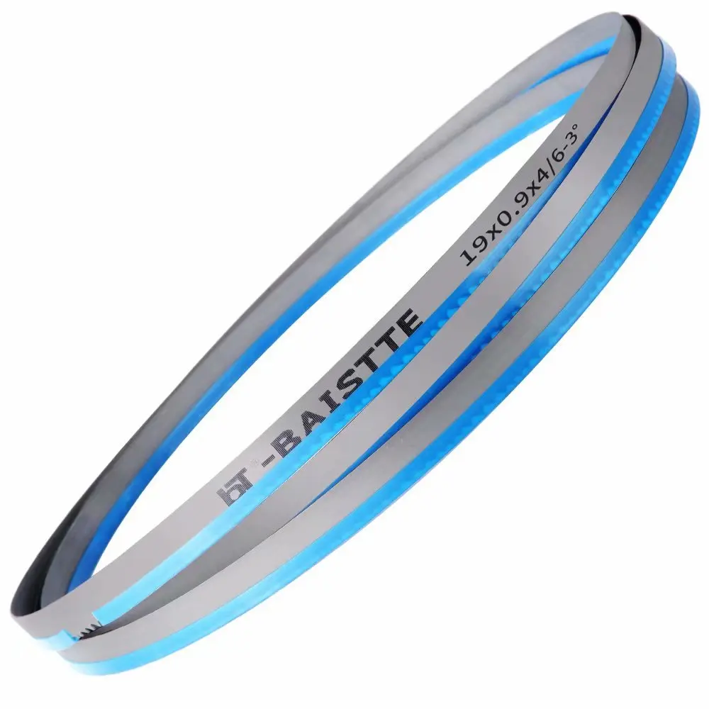 
High efficiency bi-metal band saw blade for wood/steel/ foam/bamboo cutting band knife blades 45-2/3-Inch by 1/2-Inch by 8/12Tpi 