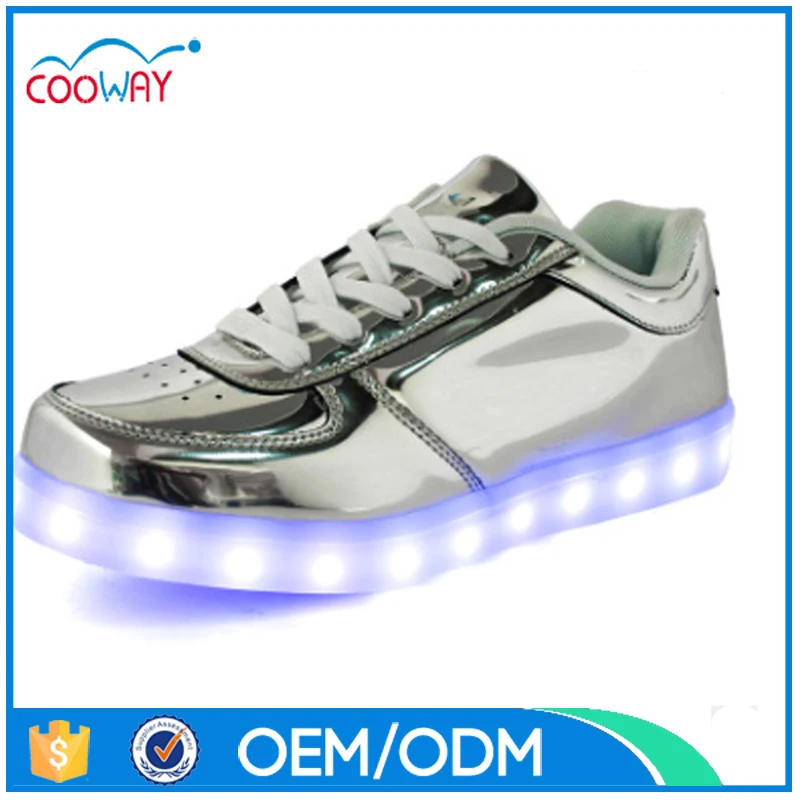 USB charging LED shoes sneaker, with rubber soles luminous shoes