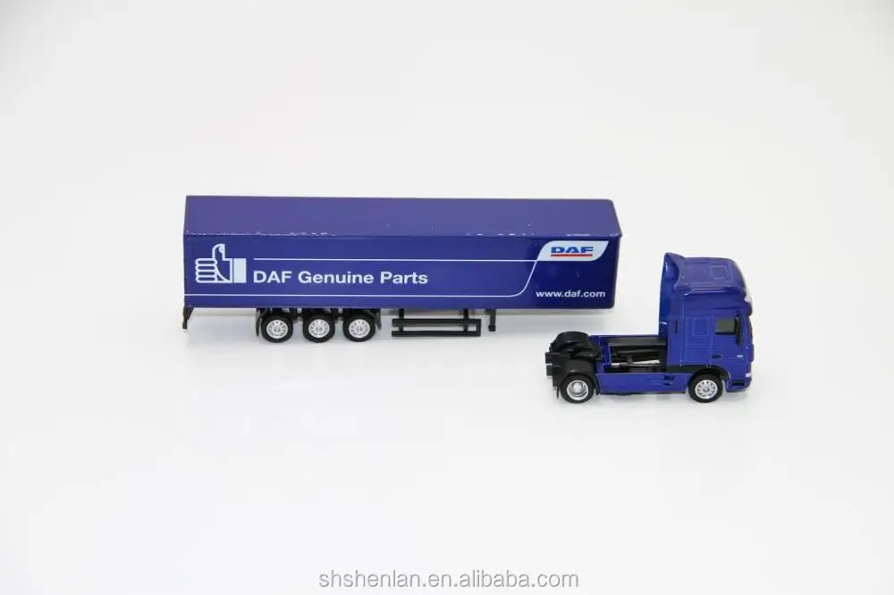 blue semi truck toy
