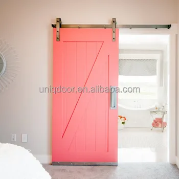 30 81 Uniqdoor Painted Sliding Barn Doors Hardware In Red