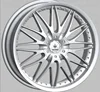 4/5 x100 pcd chrome auto parts silver 17 inch car alloy wheel