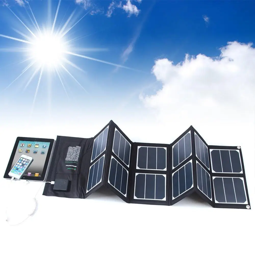 Fashion Solar Powered Cellphone Charger 40w Portable Solar Power For Outdoor