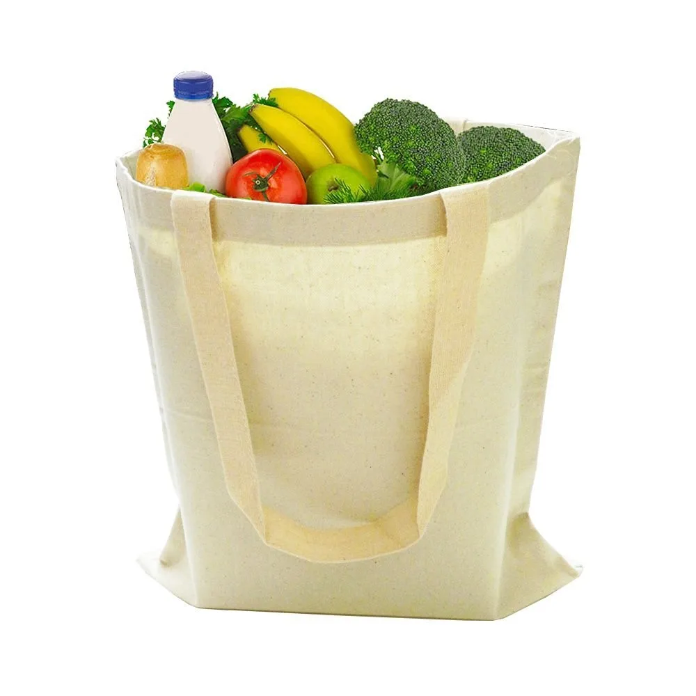 2017 New Designed Vegetables Carry Bag Natural Canvas Folding Shopping ...