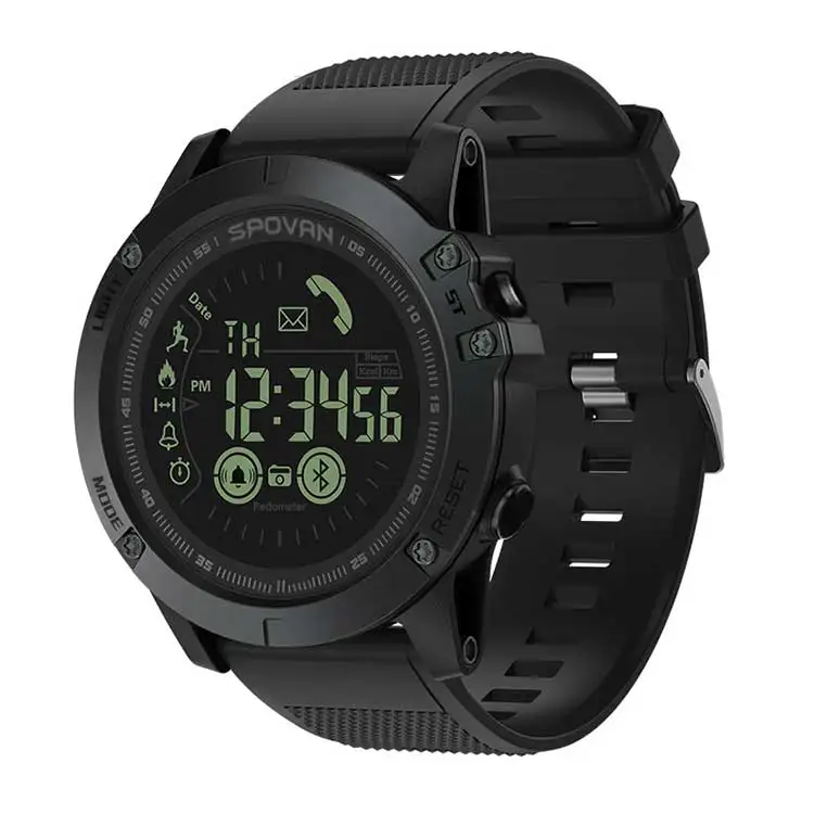 

Best seller smart sport wristwatch SPOVAN PR1 with long time standby no need charge, Black