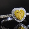 Certified Real Natural heart Cut White Diamonds White Gold Designer Engagement Ring at Free Shipping