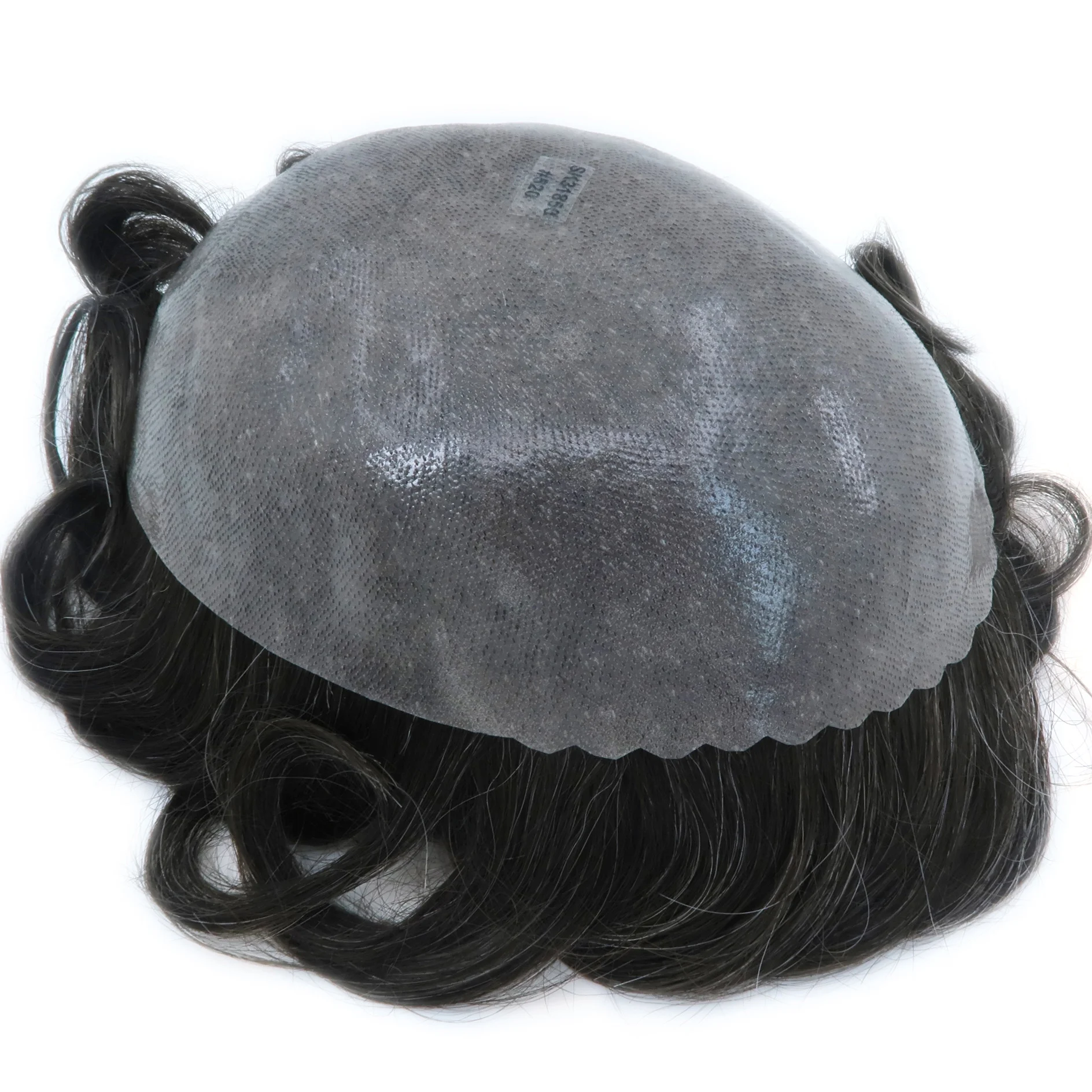 

Zhongfa Clear PU,12-14# solid hair system ready to ship natural free style toupee, Available in all natural colors with different grey percentage