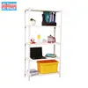 Floor standing 4 tier customized vinyl roll bread candy food gum cookies display metal rack with basket