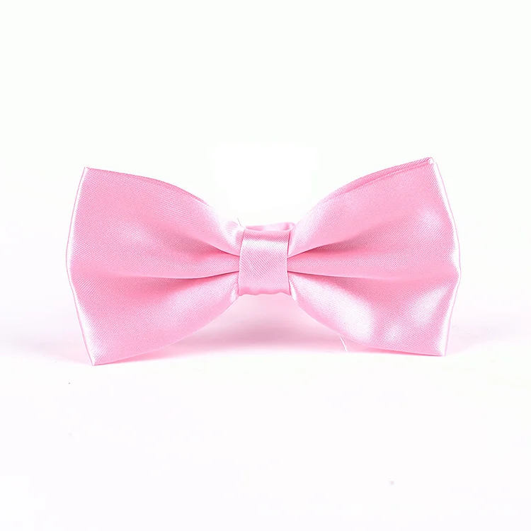 
China factory bow tie wholesale custom design pure color wholesale bow tie for men 