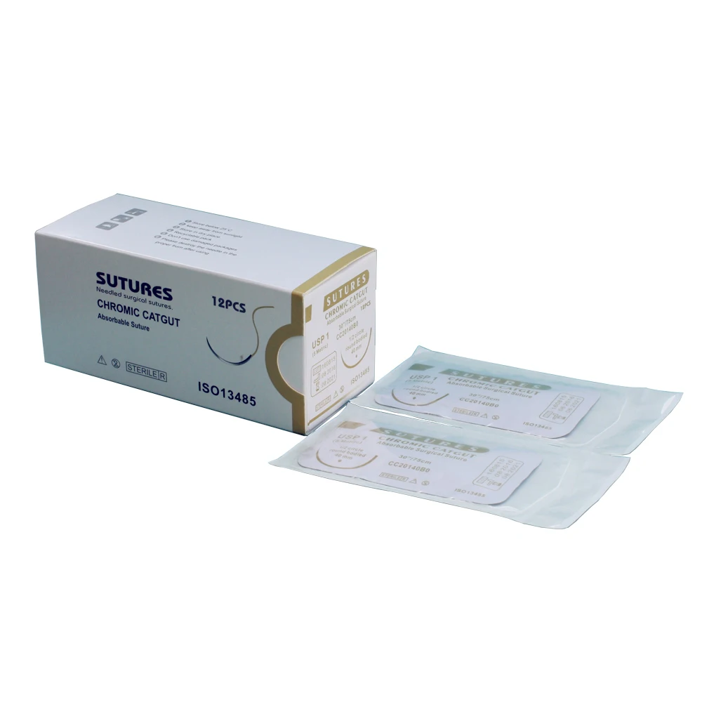 Medical Supplies Chromic Catgut Sutures Manufacturer Chromic Catgut