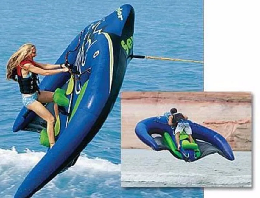 Towable Inflatable Flying Manta Ray Tube Inflatable Flying Fish For