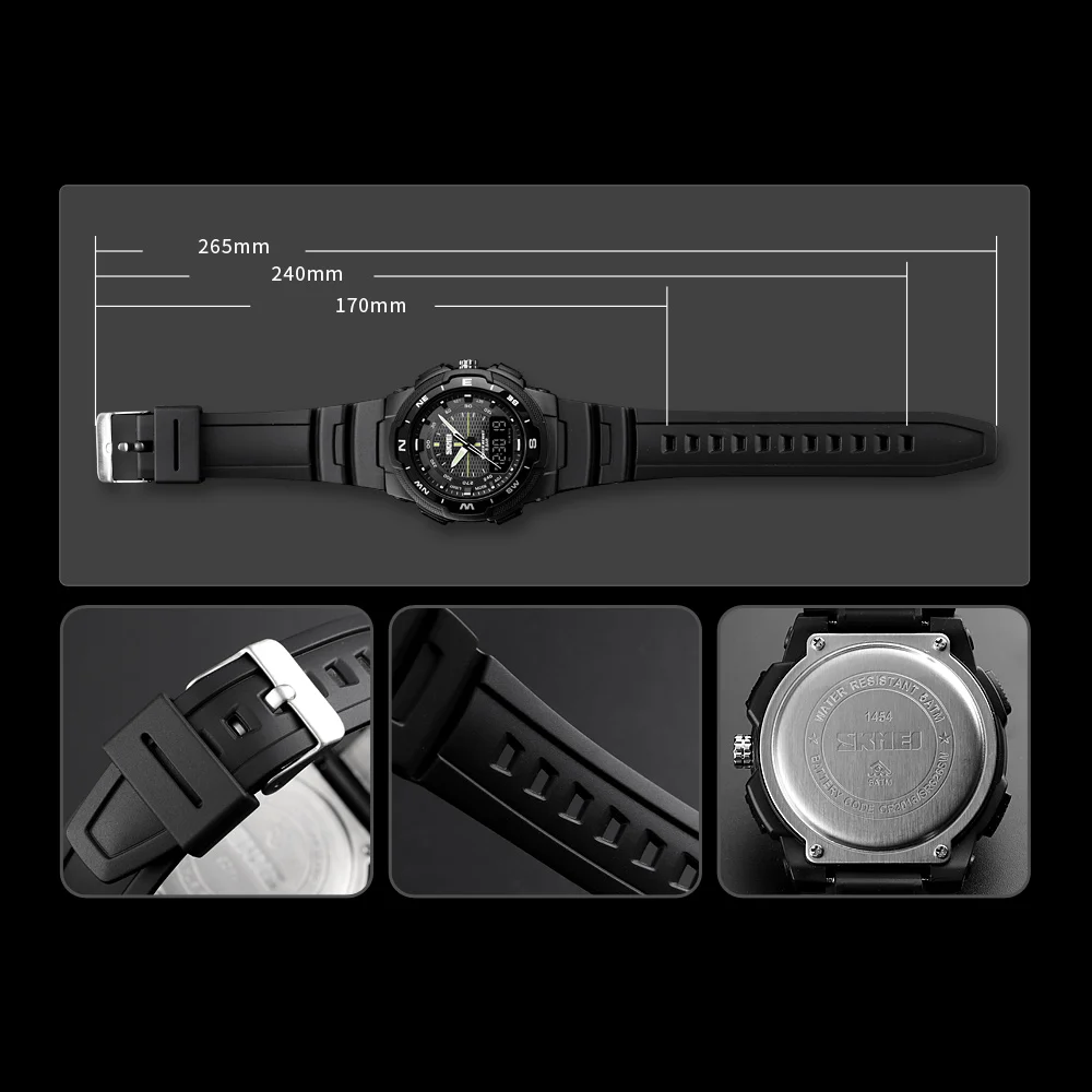 Wholesale price digital watch japan movement china case dual time analog watch 