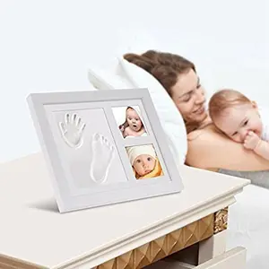 Image of Baby prints Newborn Baby Handprint And Footprint Photo Frame Kit