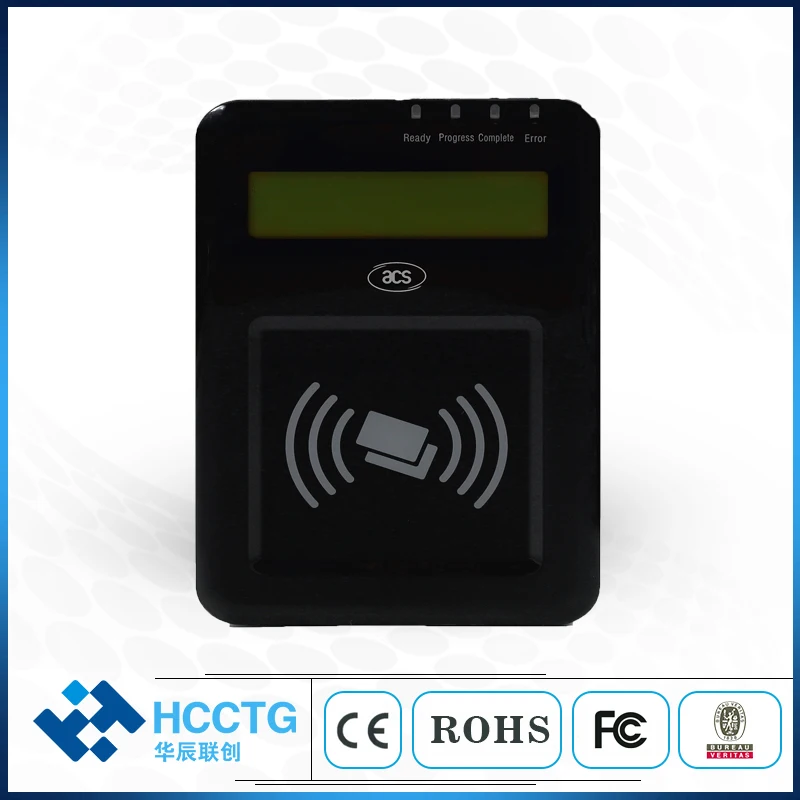 ISO1443 PC SC Compliant Contactless USB NFC Reader With LCD Smart Card Reader ACR1222L