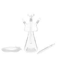 

OEM China Factory Hand Blown Borosilicate glass hookah shisha with Led