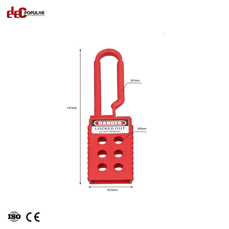 Super September Multiple Padlocks Lock Insulation Nylon Safety Lockout Hasp