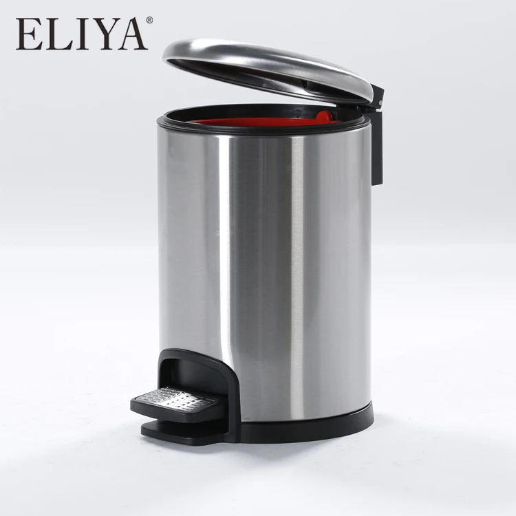 

Hot Sale Unique 5 Liter Stainless Steel Hotel Trash Can With Pedal, Customized