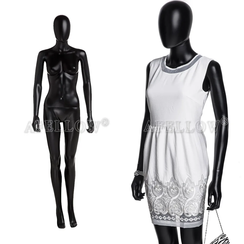 Sf6bkeg Plastic Female Mannequin Full Body Plastic Display Dummy For