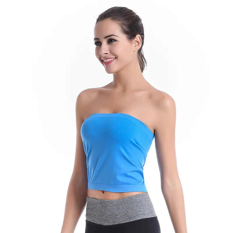 strapless sports top