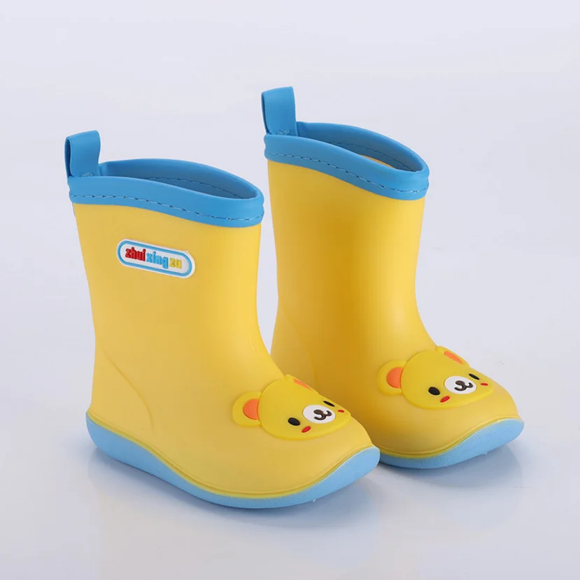 

Wholesale new design 3D kids rain boots beautiful skid proof rain boots