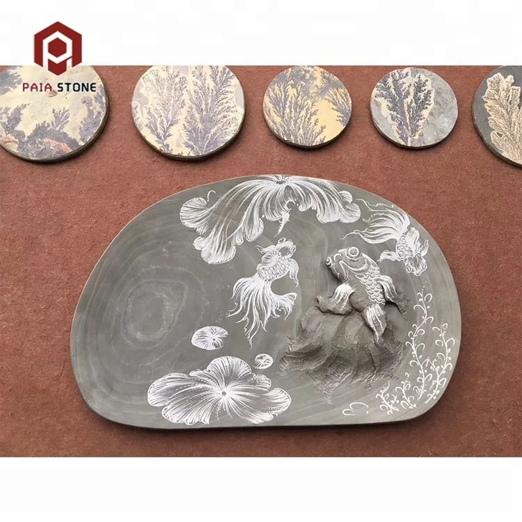 

Factory Hand Carve Custom Stone Tea Tray
