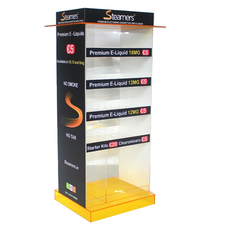 Custom Pos Counter Top Ecigarette Display Stand For Vape Pen Cartridge